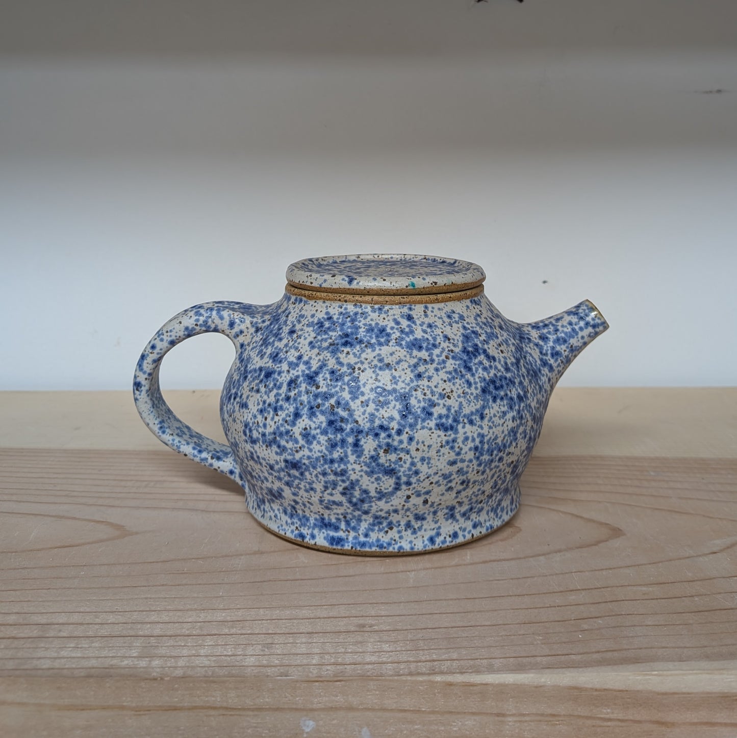 Blue Splatterware Teapot