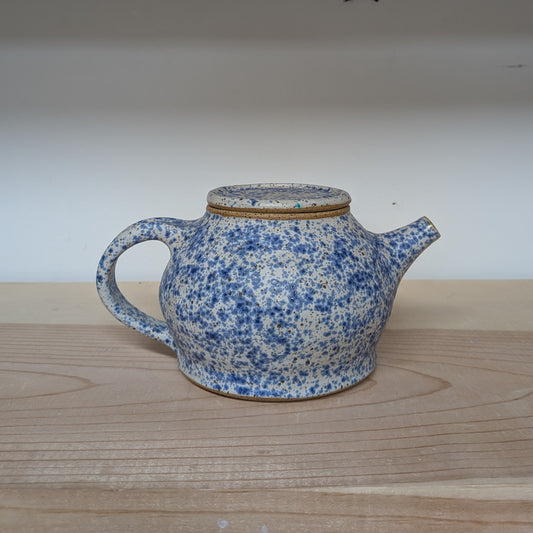 Blue Splatterware Teapot