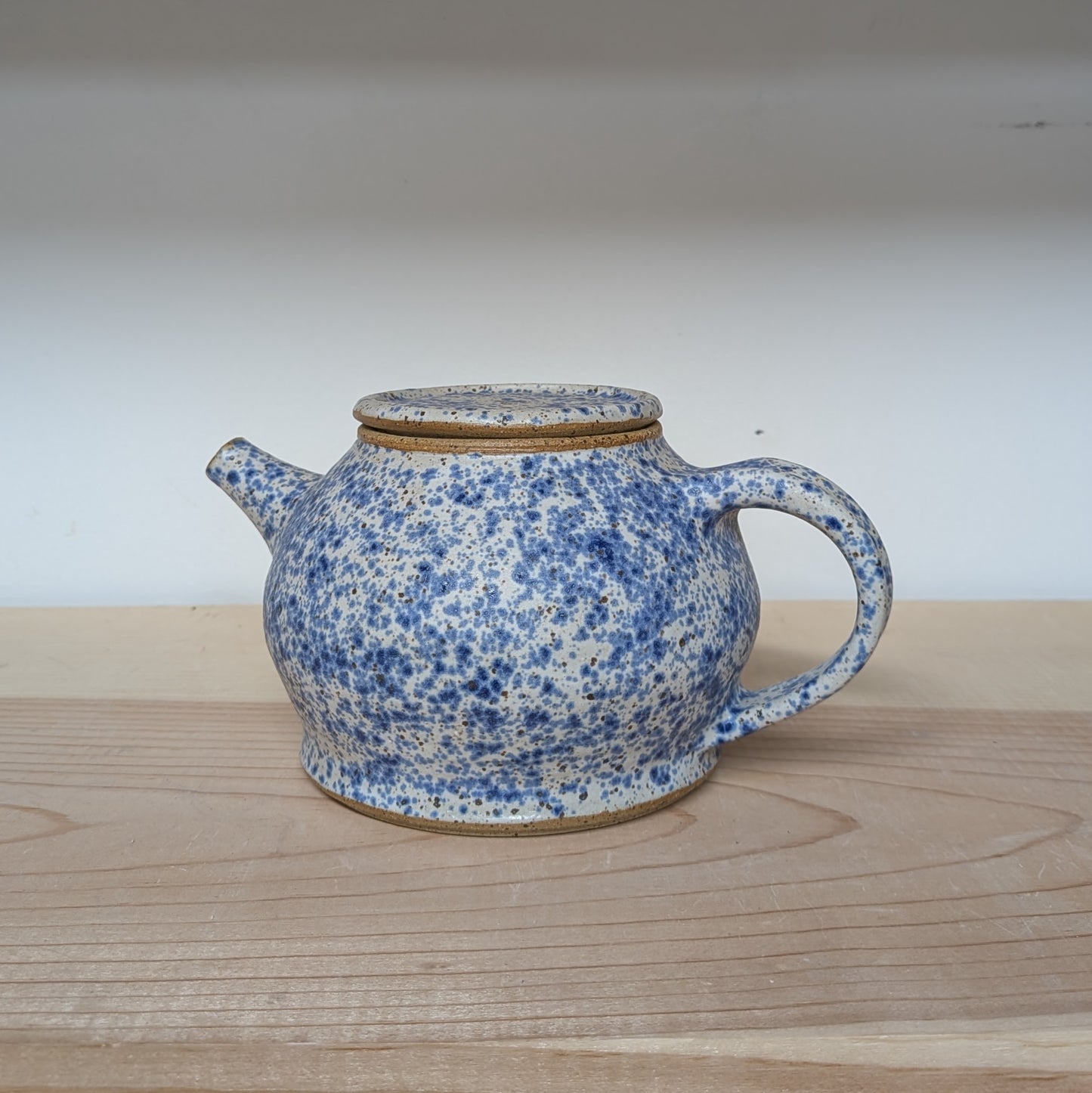 Blue Splatterware Teapot