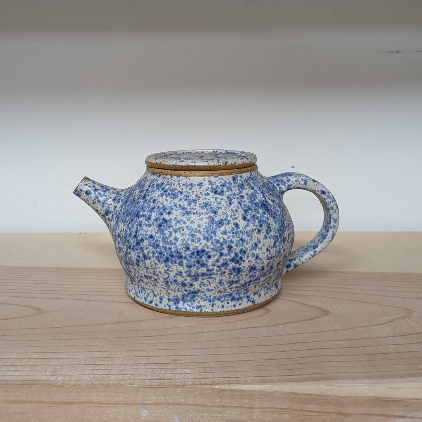 Blue Splatterware Teapot