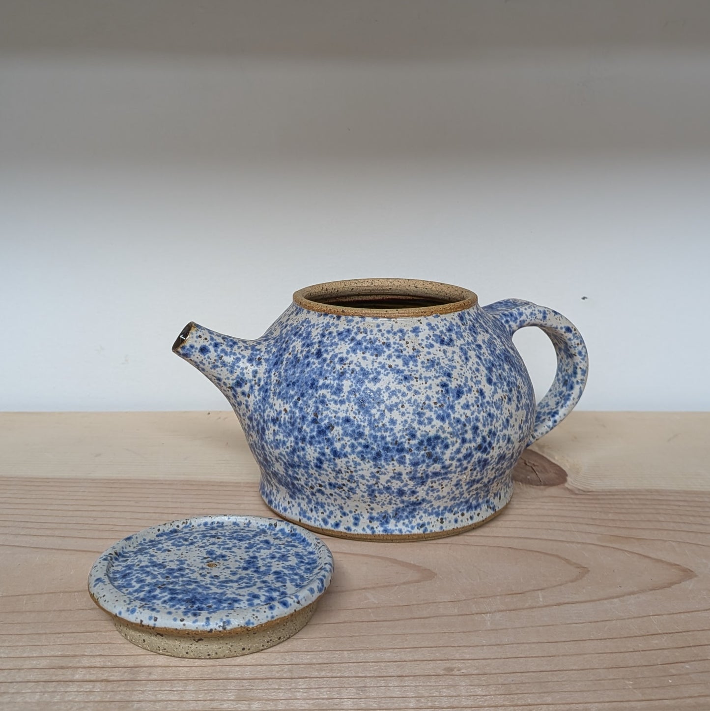 Blue Splatterware Teapot