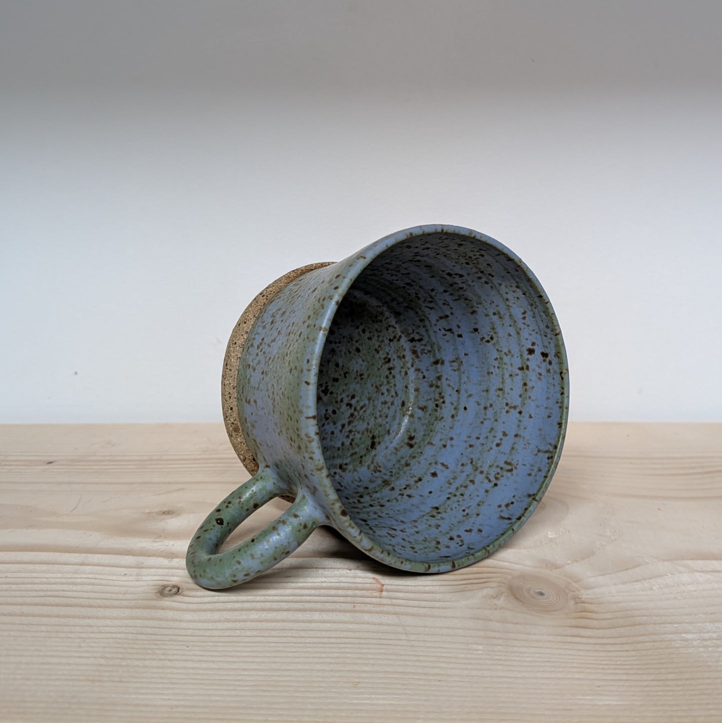 Mottled Blue/Green Teacup