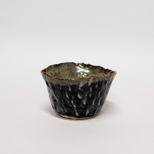 Olive & Tigers Eye Pinch Pot