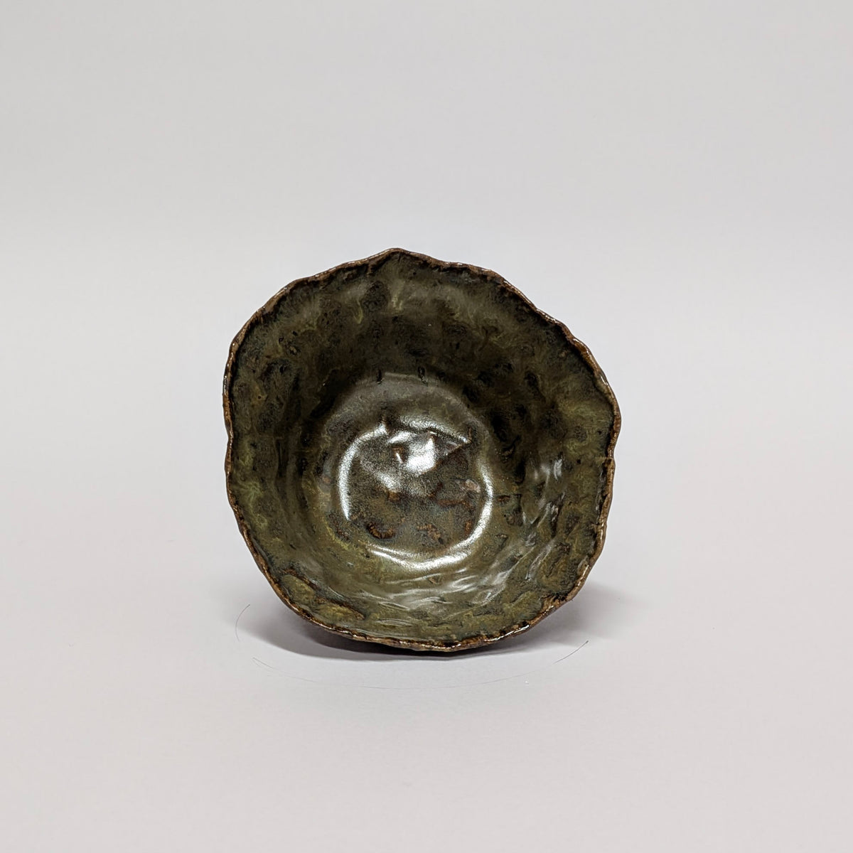 Olive & Tigers Eye Pinch Pot